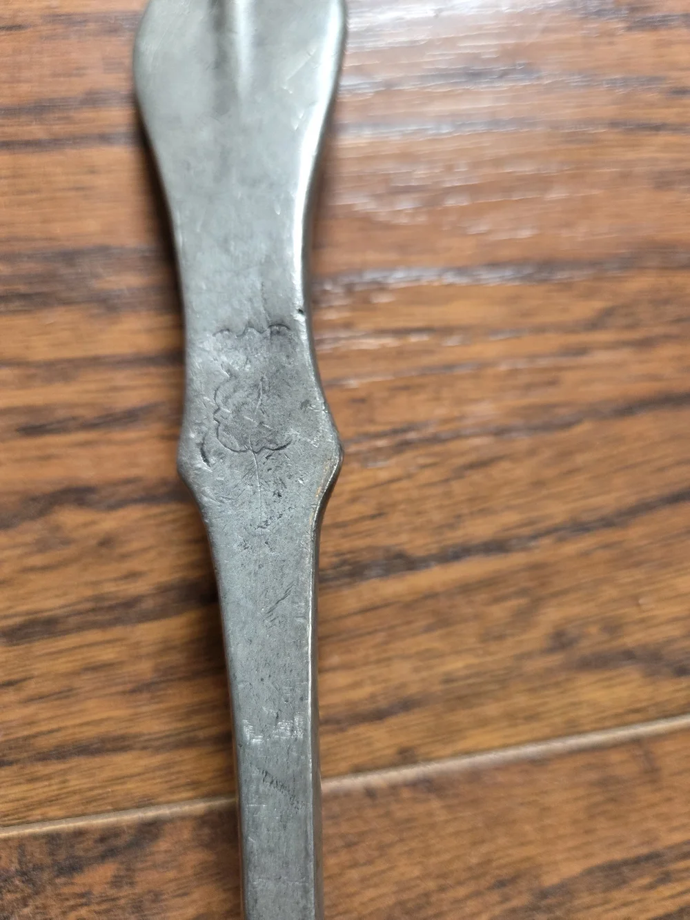 Antique Pewter Serving Ladle Marked Le Etains Paris